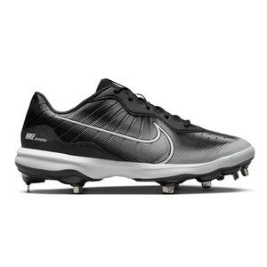 Size 10 Nike Alpha Huarache Varsity 4 Baseball Cleats DJ6516-010Black / White